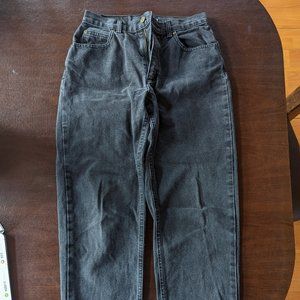 Vintage Liz Claiborne Black Denim Classic Fit Petite Jeans 29"